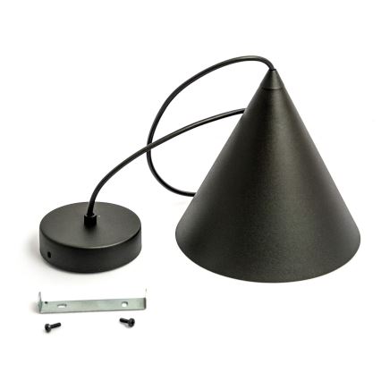 Κρεμαστό φωτιστικό ETNA II με καλώδιο, 1xE27/15W/230V, διάμετρος 18,5 cm, μαύρο