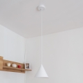 Κρεμαστό φωτιστικό ETNA II σε καλώδιο 1xE27/15W/230V, Ø 18,5 cm, λευκό