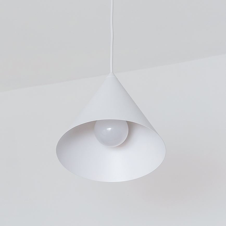 Κρεμαστό φωτιστικό ETNA II σε καλώδιο 1xE27/15W/230V, Ø 18,5 cm, λευκό