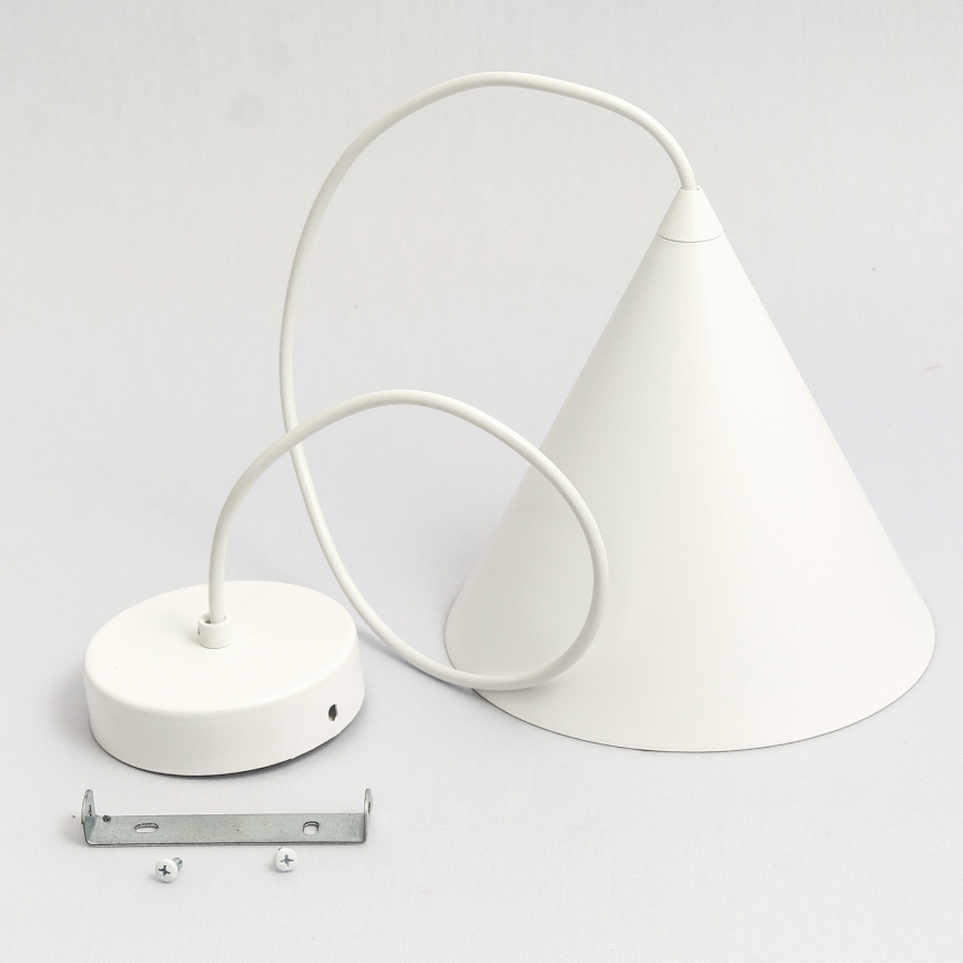 Κρεμαστό φωτιστικό ETNA II σε καλώδιο 1xE27/15W/230V, Ø 18,5 cm, λευκό