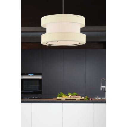 Κρεμαστό φωτιστικό HALO 1xE27/60W/230V κρεμ