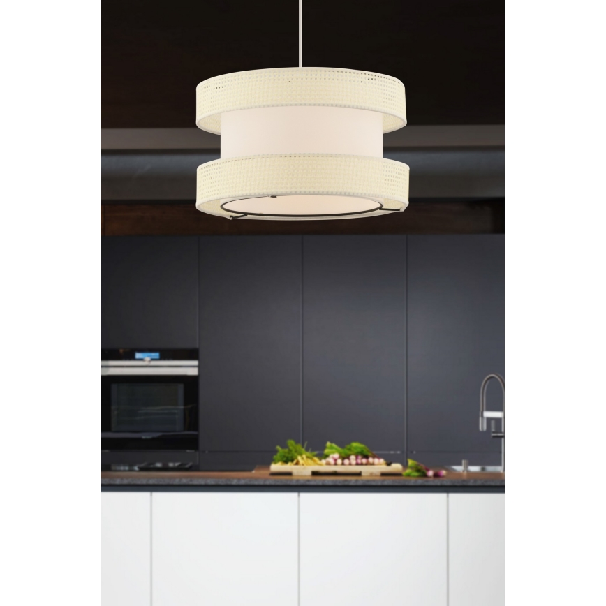 Κρεμαστό φωτιστικό HALO 1xE27/60W/230V κρεμ