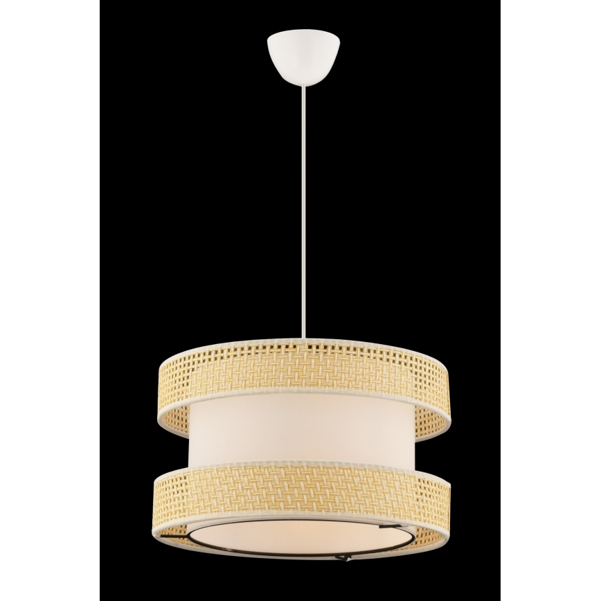 Κρεμαστό φωτιστικό HALO 1xE27/60W/230V κρεμ/μπεζ