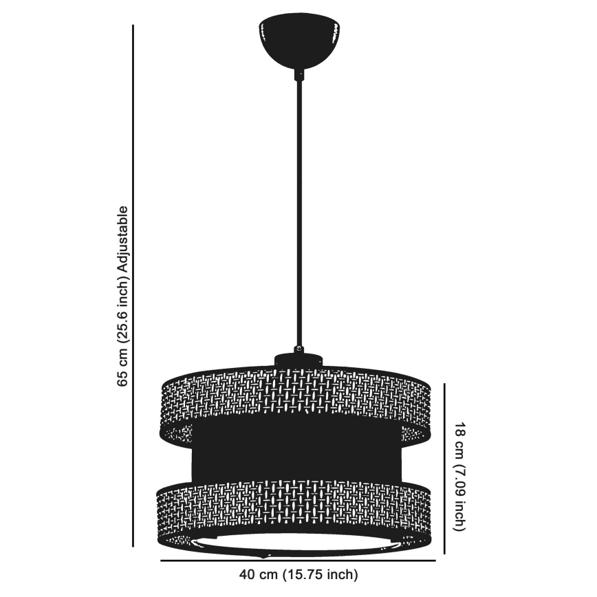 Κρεμαστό φωτιστικό HALO 1xE27/60W/230V κρεμ/μπεζ