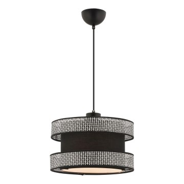 Κρεμαστό φωτιστικό HALO 1xE27/60W/230V μαύρο/γκρι