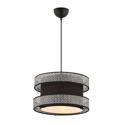 Κρεμαστό φωτιστικό HALO 1xE27/60W/230V μαύρο/γκρι