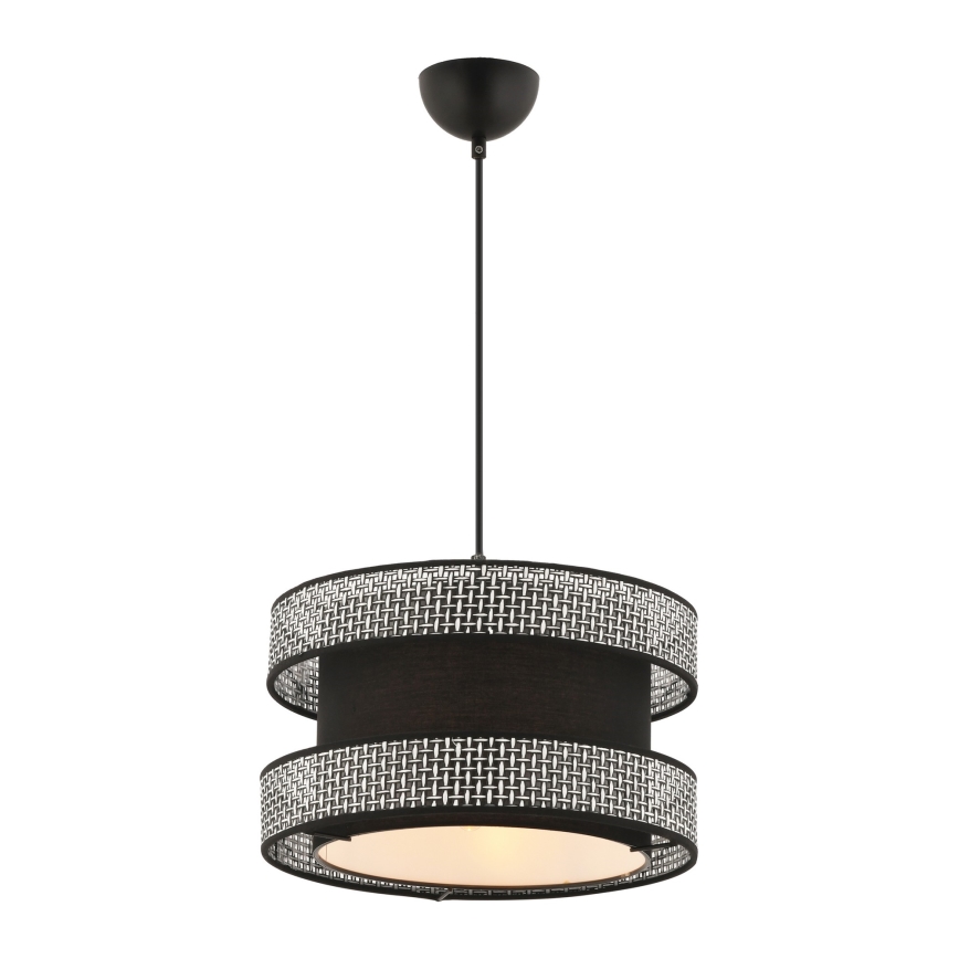 Κρεμαστό φωτιστικό HALO 1xE27/60W/230V μαύρο/γκρι