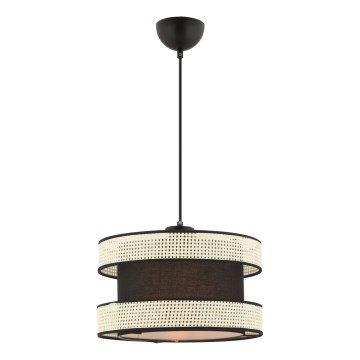 Κρεμαστό φωτιστικό HALO 1xE27/60W/230V μαύρο/κρέμα