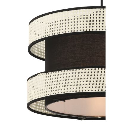 Κρεμαστό φωτιστικό HALO 1xE27/60W/230V μαύρο/κρέμα