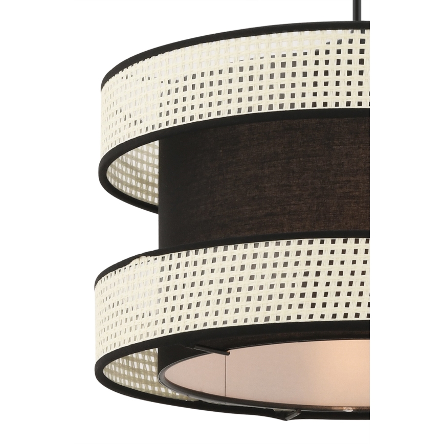 Κρεμαστό φωτιστικό HALO 1xE27/60W/230V μαύρο/κρέμα