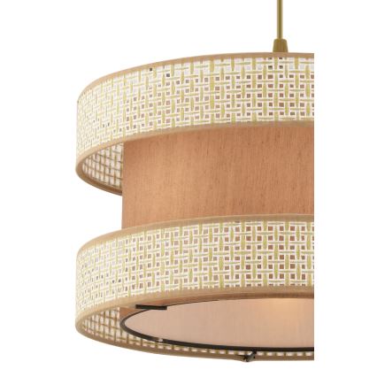 Κρεμαστό φωτιστικό HALO 1xE27/60W/230V μπεζ/κρεμ