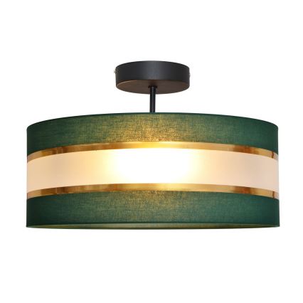 Κρεμαστό φωτιστικό HELEN 3xE27/15W/230V πράσινο/χρυσαφί