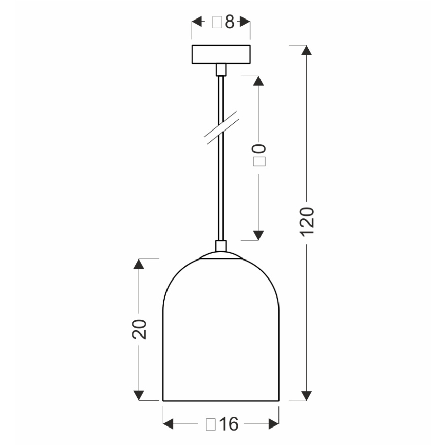 Κρεμαστό φωτιστικό KLEA με καλώδιο 1xG9/15W/230V σε καπνιστό μαύρο