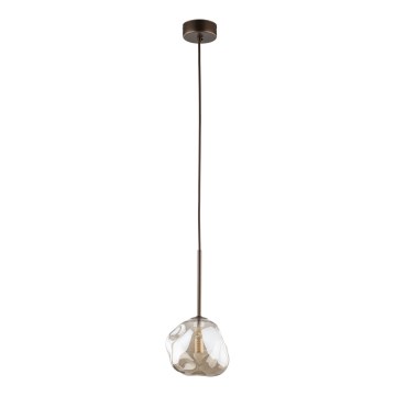 Κρεμαστό φωτιστικό LAVA με καλώδιο 1xG9/8W/230V μπρονζέ/καπνιστό μπεζ