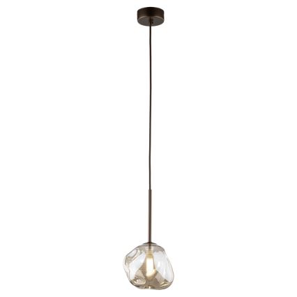 Κρεμαστό φωτιστικό LAVA με καλώδιο 1xG9/8W/230V μπρονζέ/καπνιστό μπεζ
