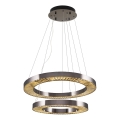 Κρεμαστό φωτιστικό LED JESI LED/140W/230V 3000K διάμετρος 100 cm ασημένιο