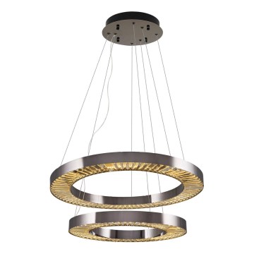Κρεμαστό φωτιστικό LED JESI LED/140W/230V 3000K διάμετρος 100 cm ασημένιο