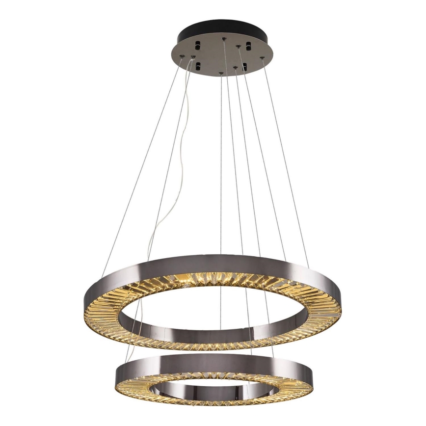 Κρεμαστό φωτιστικό LED JESI LED/140W/230V 3000K διάμετρος 100 cm ασημένιο