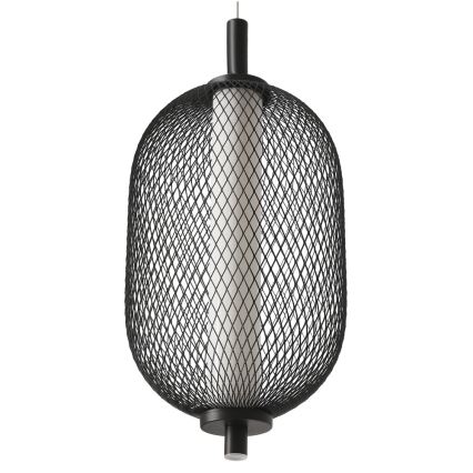 Κρεμαστό φωτιστικό LED PUMA, 10W/230V, διάμ. 15 cm, μαύρο