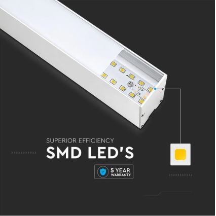 Κρεμαστό φωτιστικό LED SAMSUNG CHIP LED/40W/230V 6400K λευκό