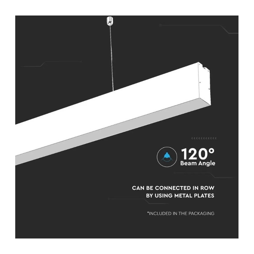 Κρεμαστό φωτιστικό LED SAMSUNG CHIP LED/40W/230V 6400K λευκό