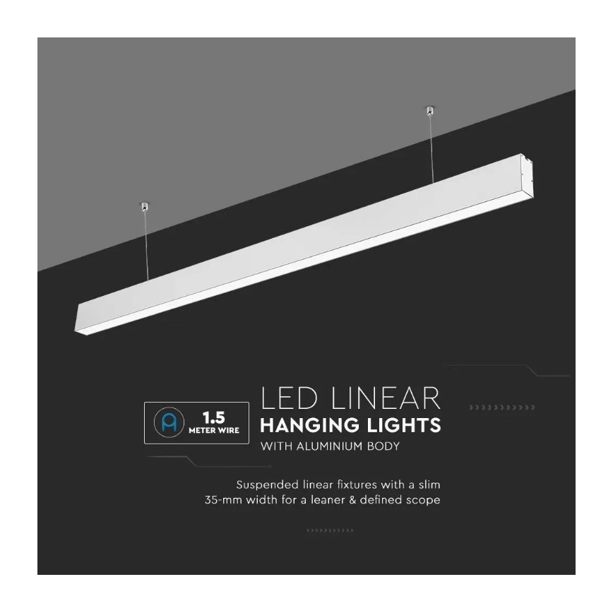 Κρεμαστό φωτιστικό LED SAMSUNG CHIP LED/40W/230V 6400K λευκό