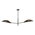 Κρεμαστό φωτιστικό LOTUS 2xE14/10W/230V μαύρο/χρυσαφί
