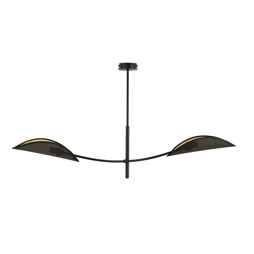 Κρεμαστό φωτιστικό LOTUS 2xE14/10W/230V μαύρο/χρυσαφί