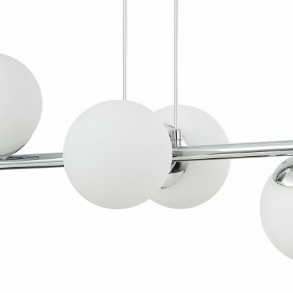 Κρεμαστό φωτιστικό MADDIE 5xE14/5W/230V λαμπερό χρώμιο