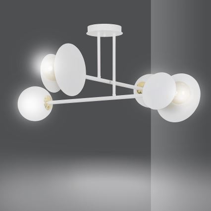 Κρεμαστό φωτιστικό MINERVA 2xE27/15W + 2xE14/10W/230V λευκό