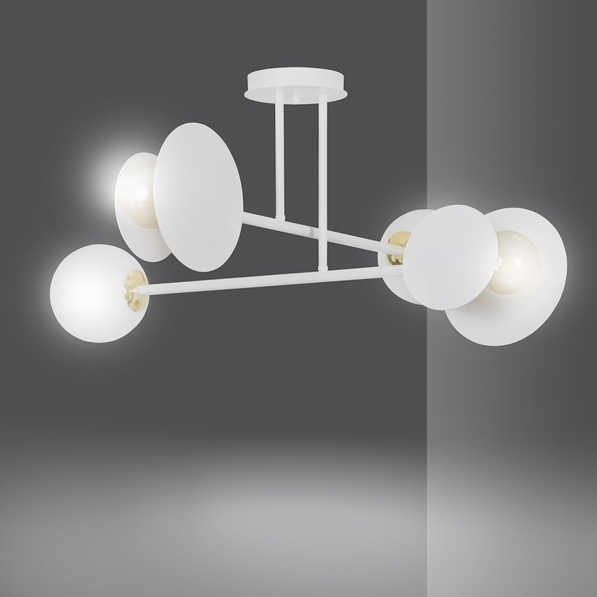 Κρεμαστό φωτιστικό MINERVA 2xE27/15W + 2xE14/10W/230V λευκό