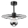Κρεμαστό φωτιστικό MONTANA 1xE27/15W/230V διάμετρος 30 cm μαύρο
