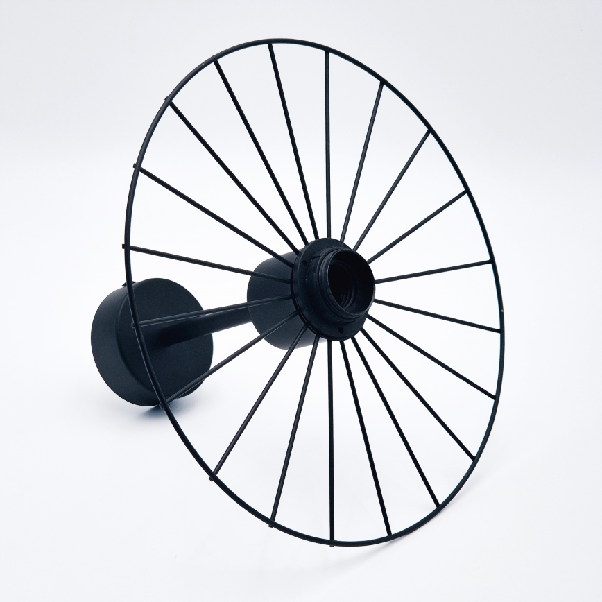 Κρεμαστό φωτιστικό MONTANA 1xE27/15W/230V διάμετρος 30 cm μαύρο