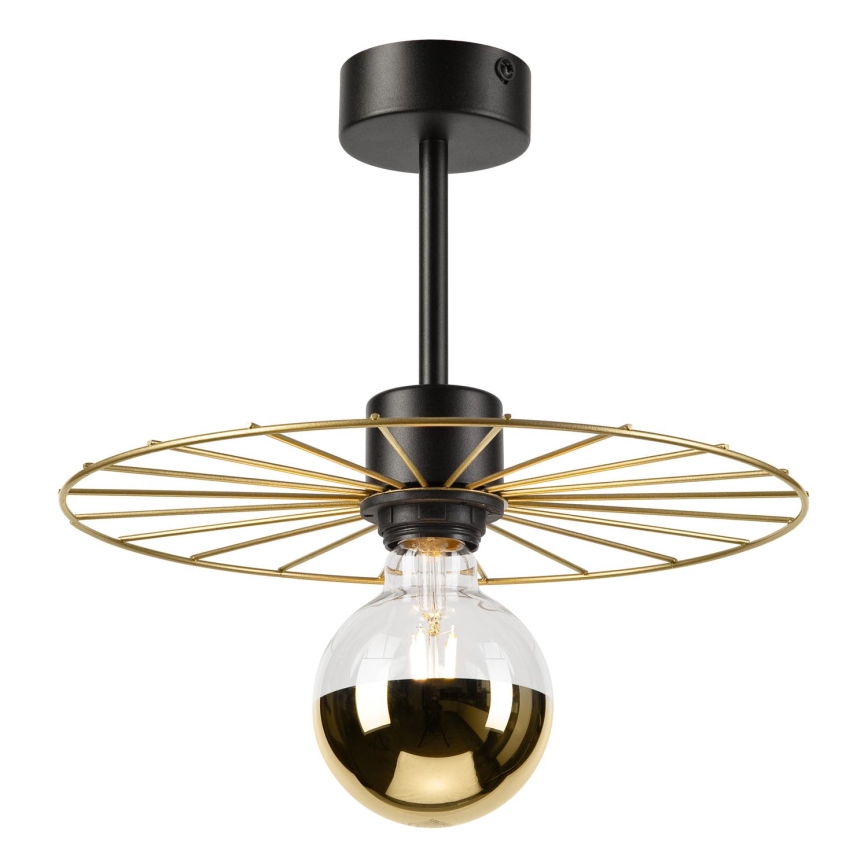 Κρεμαστό φωτιστικό MONTANA 1xE27/15W/230V διάμετρος 30 cm χρυσό/μαύρο