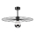 Κρεμαστό φωτιστικό MONTANA 1xE27/15W/230V διάμετρος 45 cm μαύρο