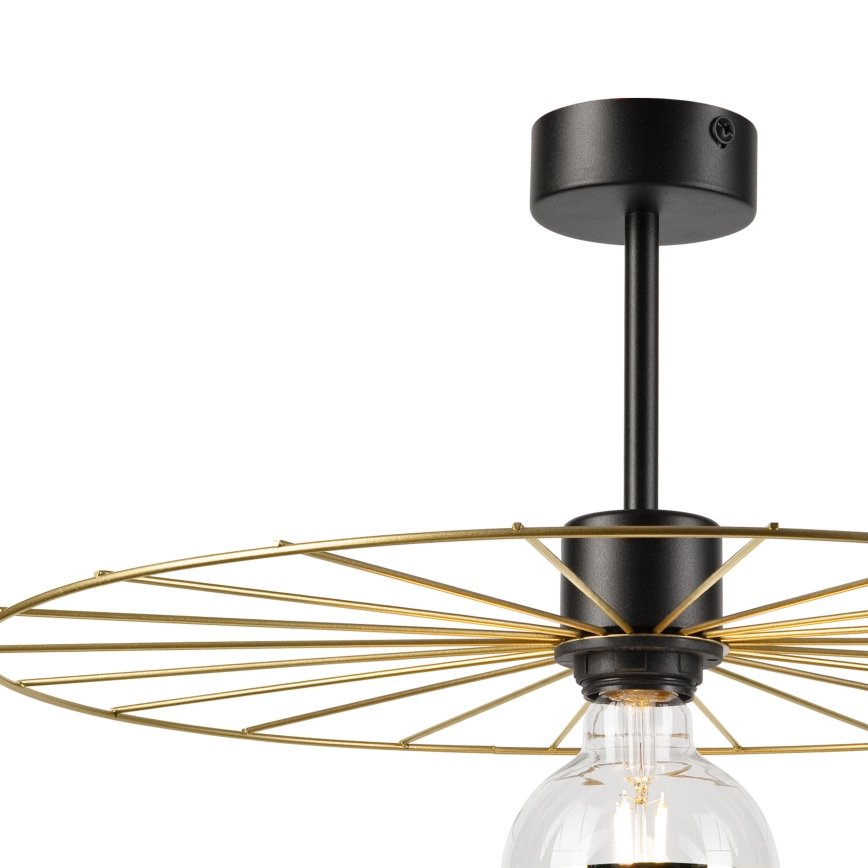 Κρεμαστό φωτιστικό MONTANA 1xE27/15W/230V διάμετρος 45 cm χρυσό/μαύρο