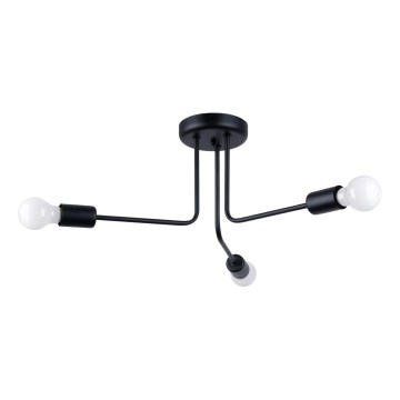 Κρεμαστό φωτιστικό NORAH 3xE27/15W/230V μαύρο