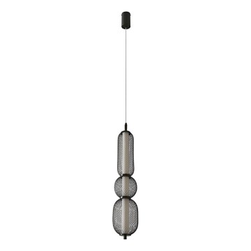 Κρεμαστό φωτιστικό PUMA LED με καλώδιο, 15W/230V, Ø 14 cm, μαύρο