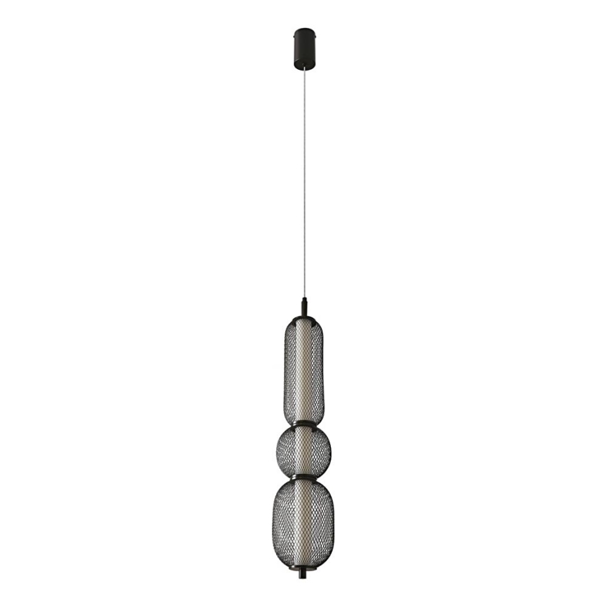 Κρεμαστό φωτιστικό PUMA LED με καλώδιο, 15W/230V, Ø 14 cm, μαύρο