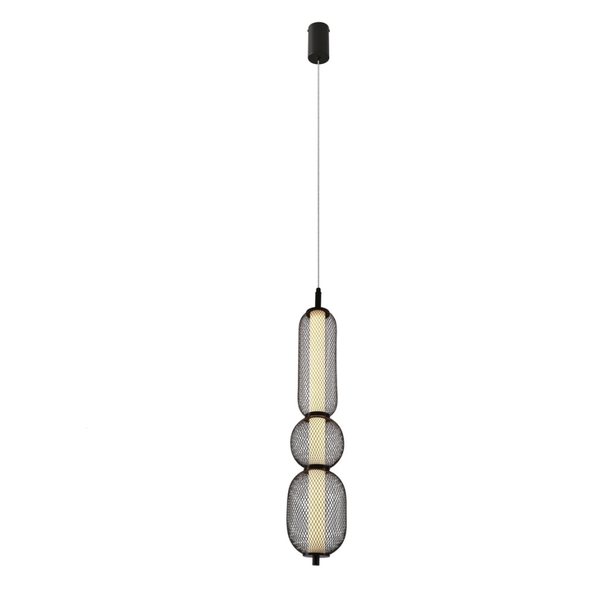 Κρεμαστό φωτιστικό PUMA LED με καλώδιο, 15W/230V, Ø 14 cm, μαύρο
