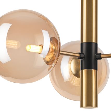 Κρεμαστό φωτιστικό ROLLO 3xG9/5W/230V χρυσό/φιμέ μπεζ