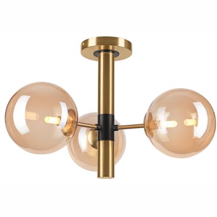 Κρεμαστό φωτιστικό ROLLO 3xG9/5W/230V χρυσό/φιμέ μπεζ