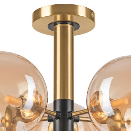 Κρεμαστό φωτιστικό ROLLO 5xG9/5W/230V χρυσό/φιμέ μπεζ