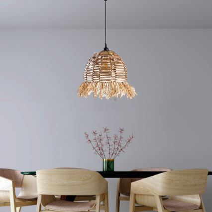 Κρεμαστό φωτιστικό RUYO με καλώδιο 1xE27/40W/230V καφέ