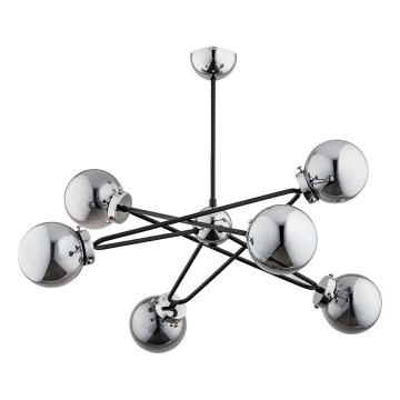 Κρεμαστό φωτιστικό SAGITO 6xE14/10W/230V γυαλιστερό χρώμιο