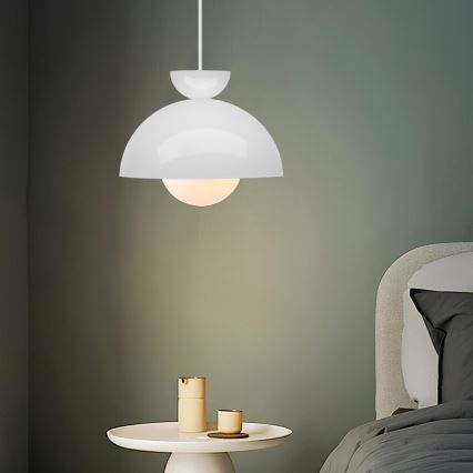 Κρεμαστό φωτιστικό SALVA 1xE27/15W/230V λευκό