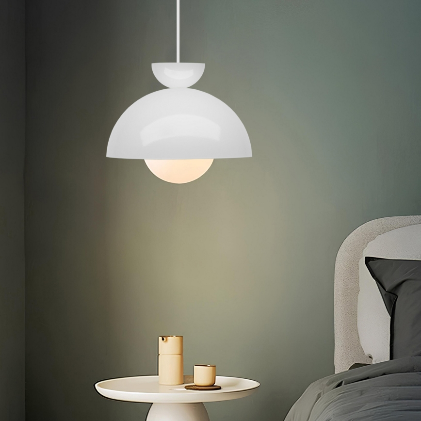 Κρεμαστό φωτιστικό SALVA 1xE27/15W/230V λευκό