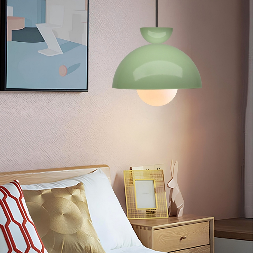Κρεμαστό φωτιστικό SALVA 1xE27/15W/230V πράσινο