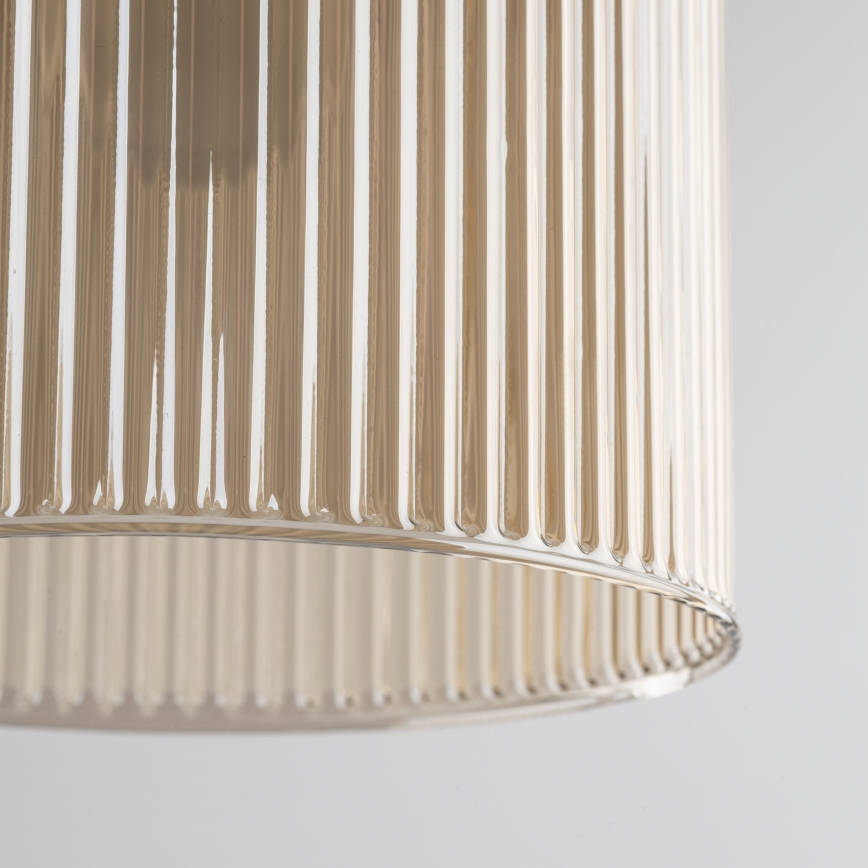 Κρεμαστό φωτιστικό SOPHIA σε καλώδιο 1xE14/10W/230V, μαύρο/καπνιστό μπεζ