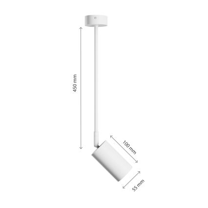 Κρεμαστό φωτιστικό VARIOSA 1xGU10/10W/230V λευκό